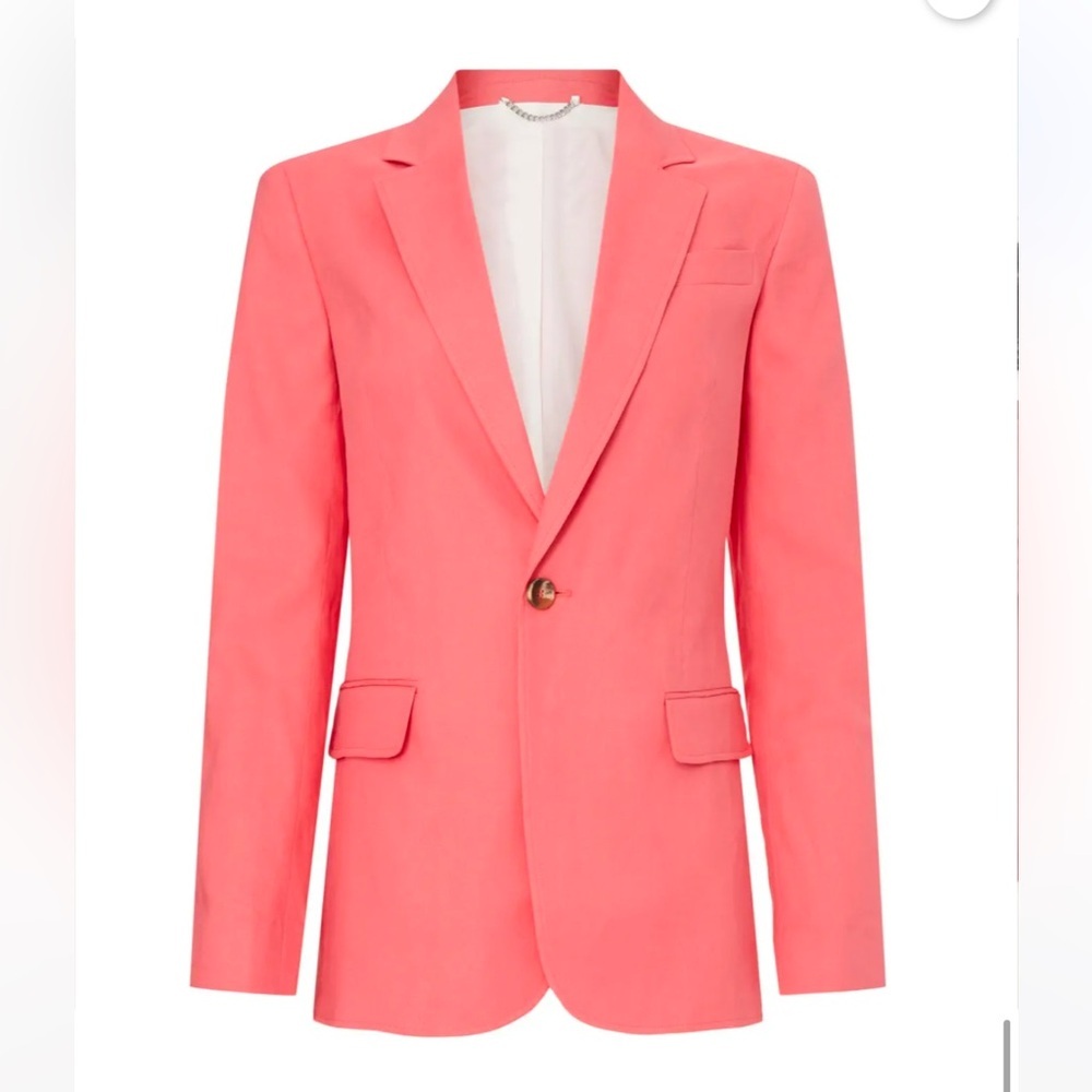 ALC Donovan Linen Blend Blazer Jacket in Coral NWT Size 8